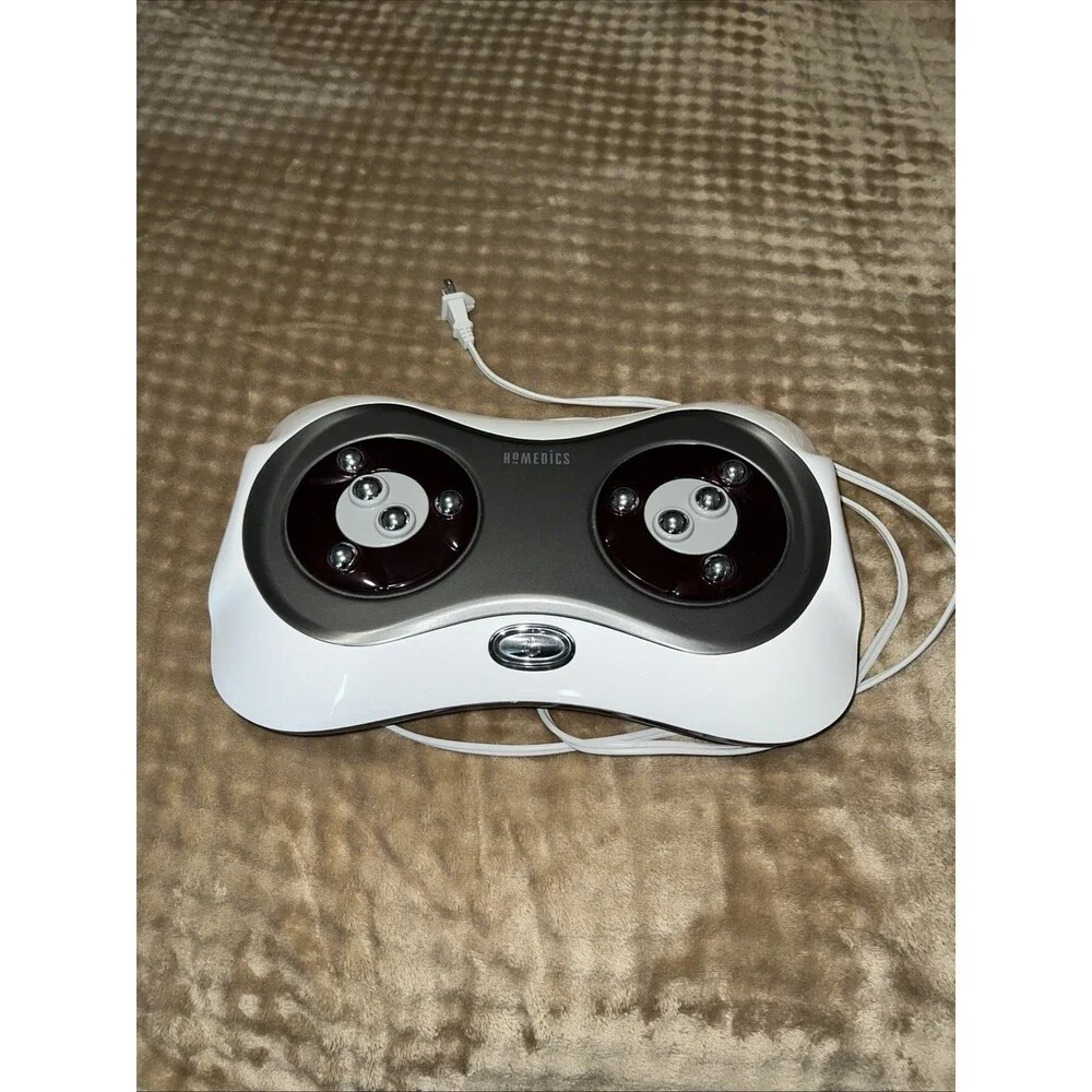 HoMedics Heated Rolling Foot Massage Machine, 4 Massage Heads, Electric